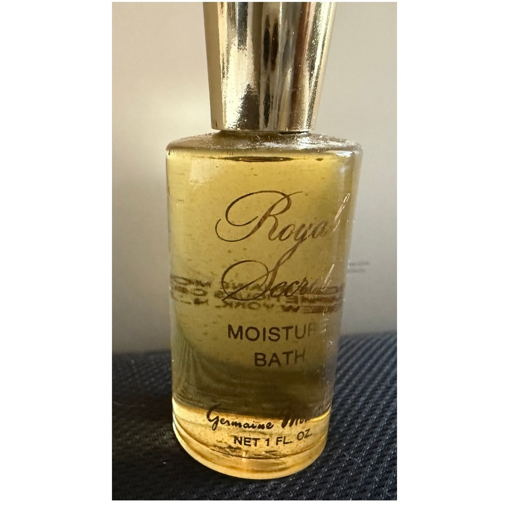 Vintage Germaine Monteil‎ Royal Secret Moisture Bath Oil 1 fl oz Bottle